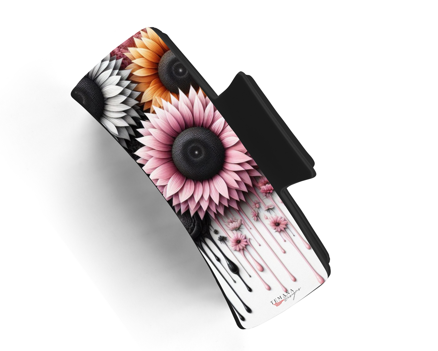 Sunflower Drip Claw Clip