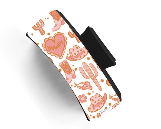 Howdy Peachey Claw Clip