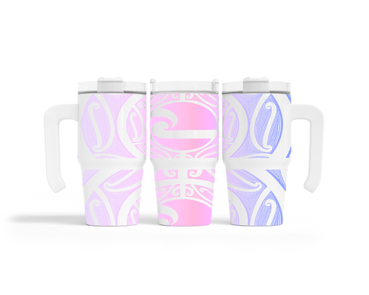 Pinky Ombre Māori Art